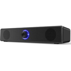 Computer Speakers, USB Powered PC Speakers Wired Stereo Desktop Speakers for Computer, Desktop, Laptop, PC, Pad, Cellphone [2022 Version]