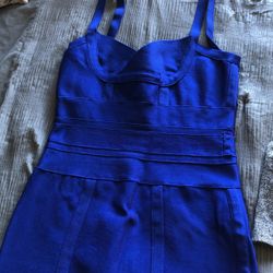 Bandage Dress - Blue - Size Xl