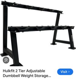 Hulk fit 2  tier ,  2000 pound capacity dumbbell rack