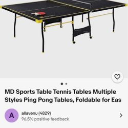 ping pong table