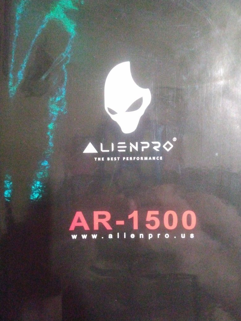 Alien Pro AR 1500 Speaker Bluetooth Portable Handle And Wheels And Tripod Stand And Lights Up / Radio