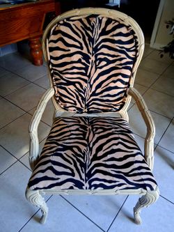 Vintage Animal Print Chair 