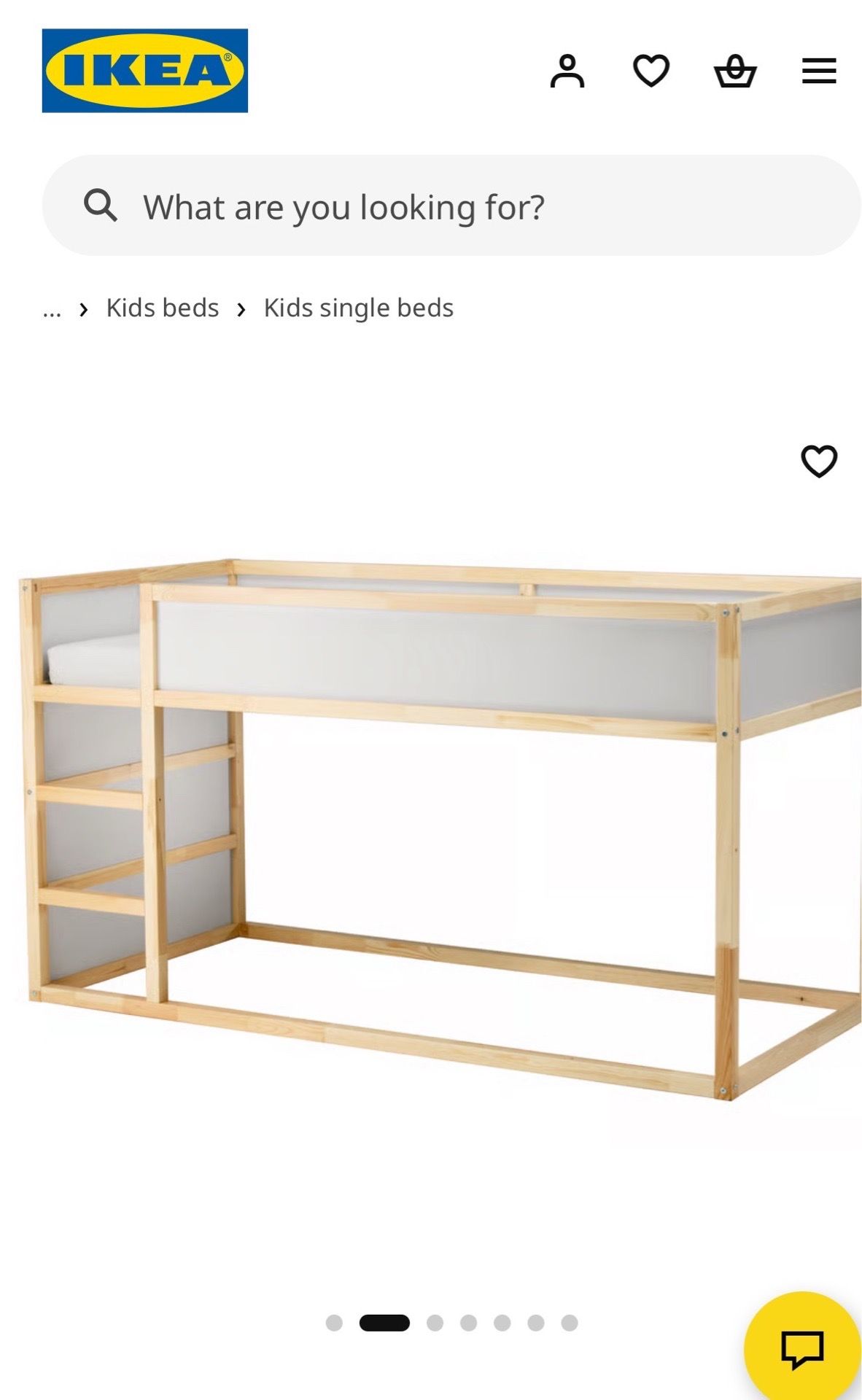 IKEA kids single bed frame KURA