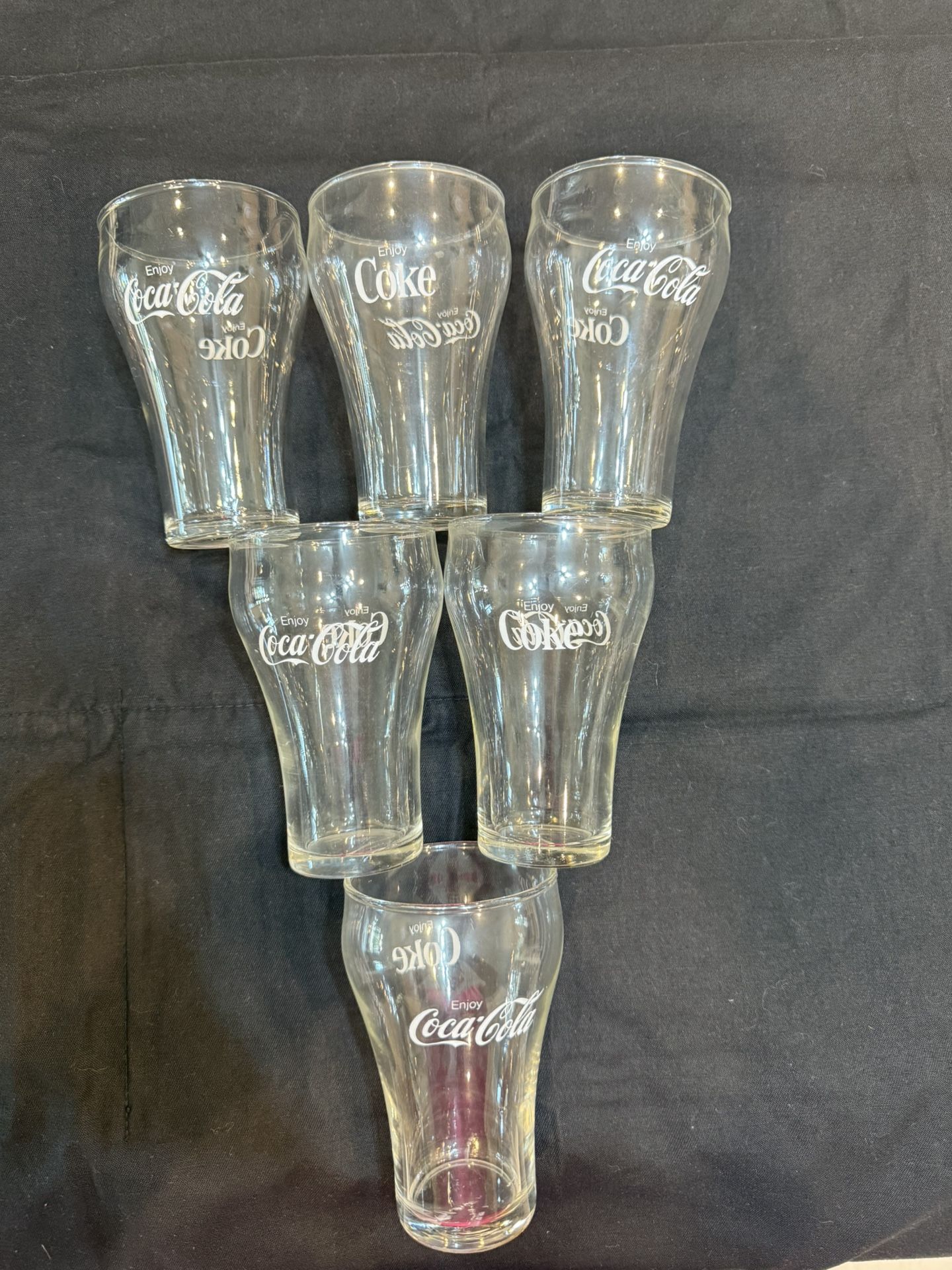 Vintage 70’s Coke/Coca-Cola 5” Glasses (Set of 6)