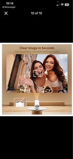 Portable Mini Projector with Manual Focus