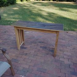 Refinished 48" Long Table
