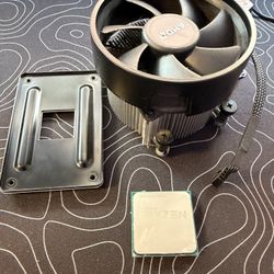 AMD Ryzen 5 1600 CPU with Stock Cooler