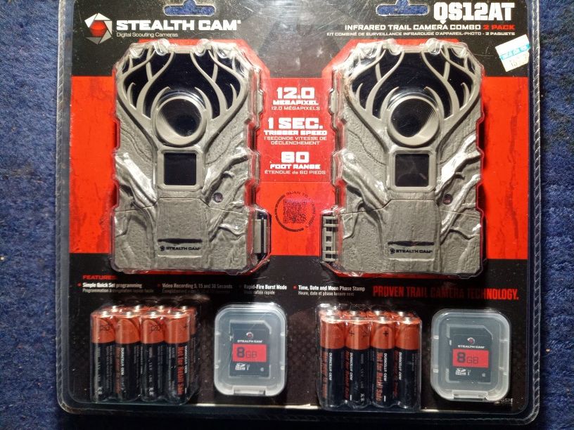 Stealth Cam Trail Camera 2 Pack, New Unopened 