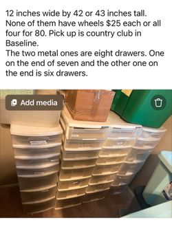 Tall skinny drawers/ read description