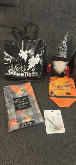 Halloween wizard / fall tablecloth