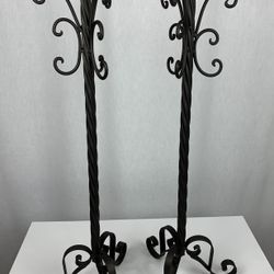 2 Metal Candle Holders
