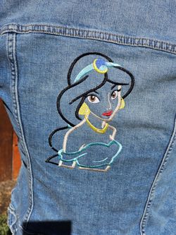 Woman's Jean Jacket Jasmine Disney Princess 