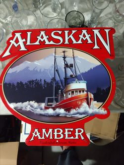 Alaskan Amber Beer Tin Sign – Bar, Man Cave & Brewery Decor