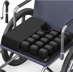 Inflatable Pressure-Relief Wheelchair Cushion – U-Shaped Air Chamber Seat