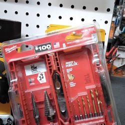 MILWAUKEE 8PC./P. IMPACT STEP AND DRILL BIT SET 