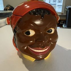 Maruhon Ware (K) Ceramic - Genuine Black Amerciana Mammy Cookie Jar