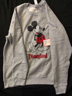 Disneyland Mickey Mouse Gray Crewneck Sweatshirt