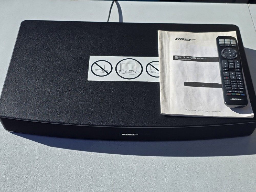 Bose Solo 15/10 Series II TV Sound System With OEM Remote & Manual