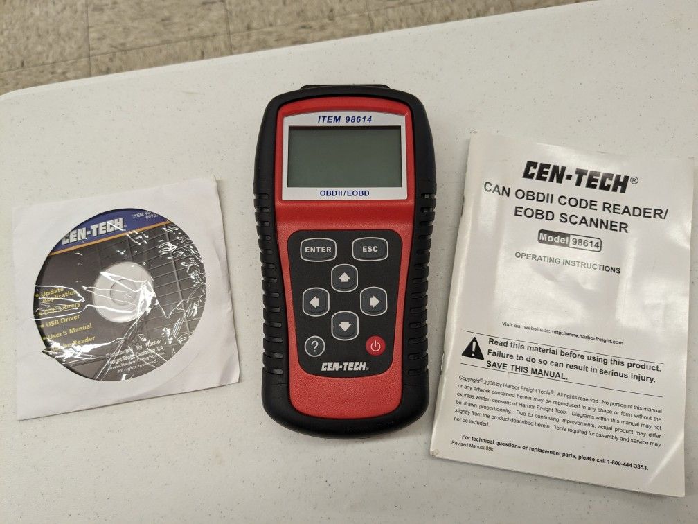 Cen-tech 98614 Can OBDII Code Reader EOBD Scanner