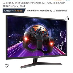 LG 27in Gaming Monitor -‎27MP60G-B.AUM