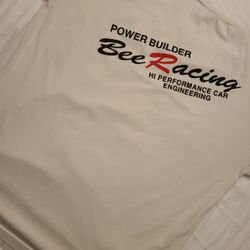 Vintage JDM Power Buildienr Bee Racing High performance Car Engineering tee shir