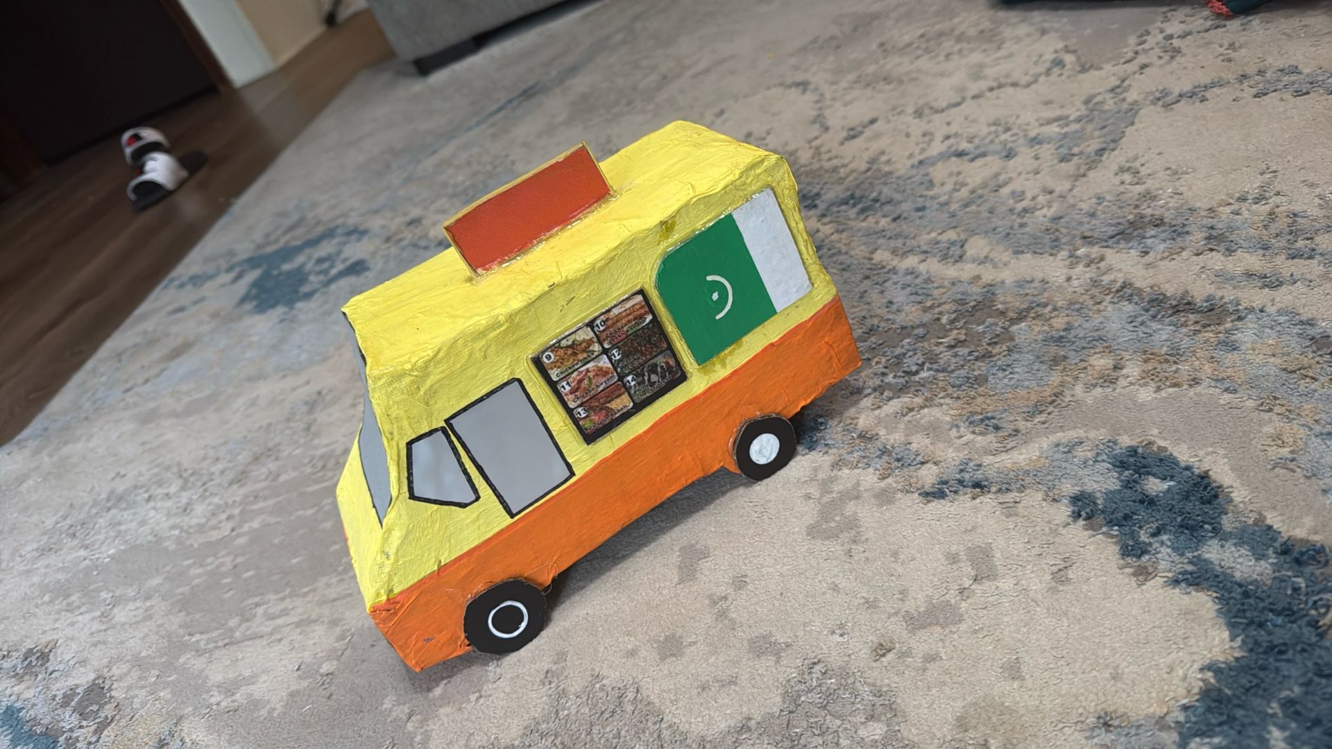 Hand Craft Card Bird Good Truck