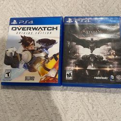 PS4 overwatch, original edition, Batman, Arkham Knight