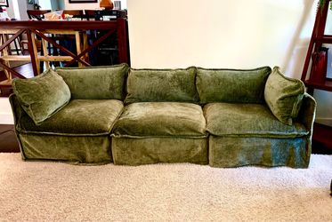 Couch- removable covers plus extra tan cover