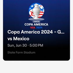 Copa América 2024 México vs Ecuador Tickets!