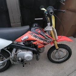 Small Red Pit Dirtbike