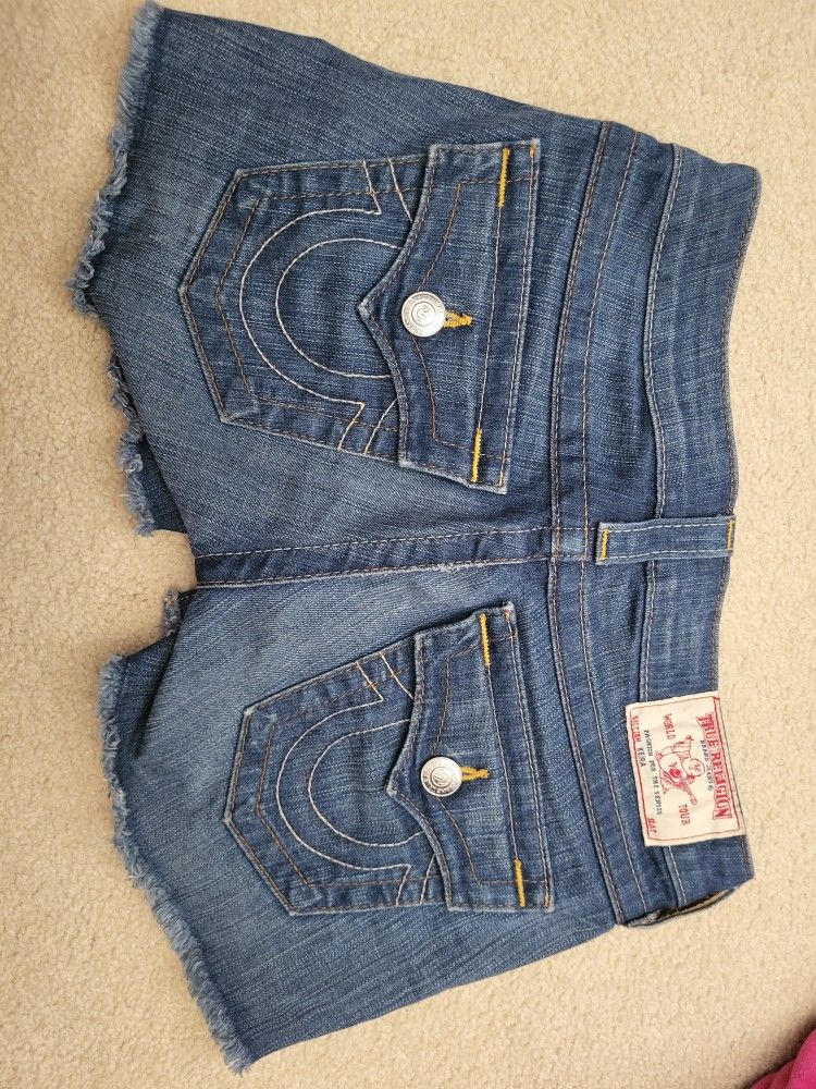 True Religion Jean Shorts Womens