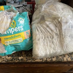 Newborn baby diapers, never used