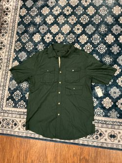  Sean John Men’s Short Sleeve Flight Knit Shirt 