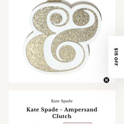 Kate Spade Ampersand Sparkle Clutch