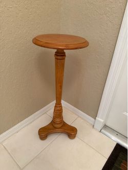 Wood Plant Stand Table, Side Table, Size 30 Inches Tall