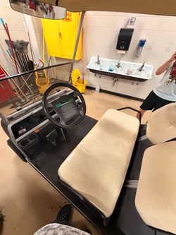 Golf Cart with Canopy Top