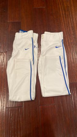 2 Used Youth Large Nike Vapor White With Blue Side Piping 