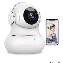 Littleelf Camera Surveillance Interieur, Litokam 2K Pet Cameras with Phone App for Dog Indoor Security Camera WiFi Baby Monitor with Motion & Sound De