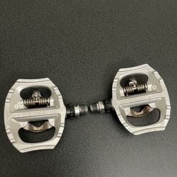 shimano dual sided clipless and flat pedals