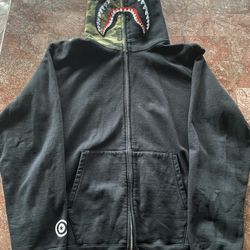 BAPE Full Zip Camo Shark XL