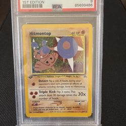 2001 POKEMON NEO DISCOVERY 1ST ED HITMONTOP-HOLO PSA 9