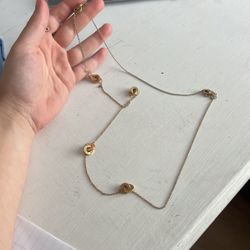 Coach Interlocking Open Circle Pendants Necklace