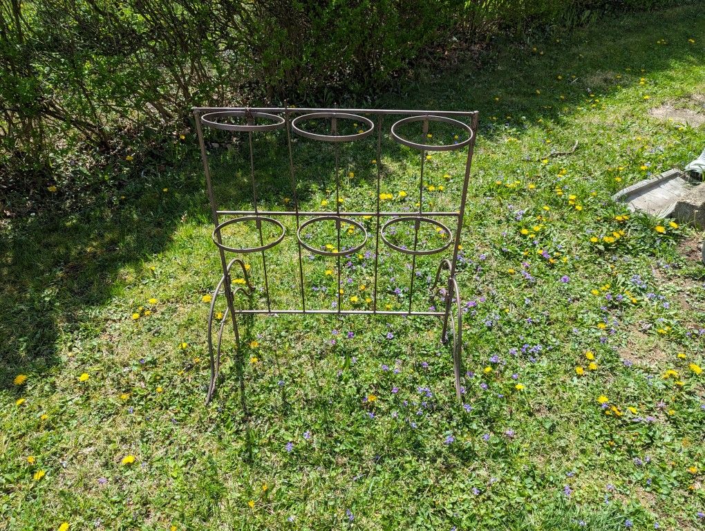 Vintage Metal Plant Stand Plant Holder For Potted Plants