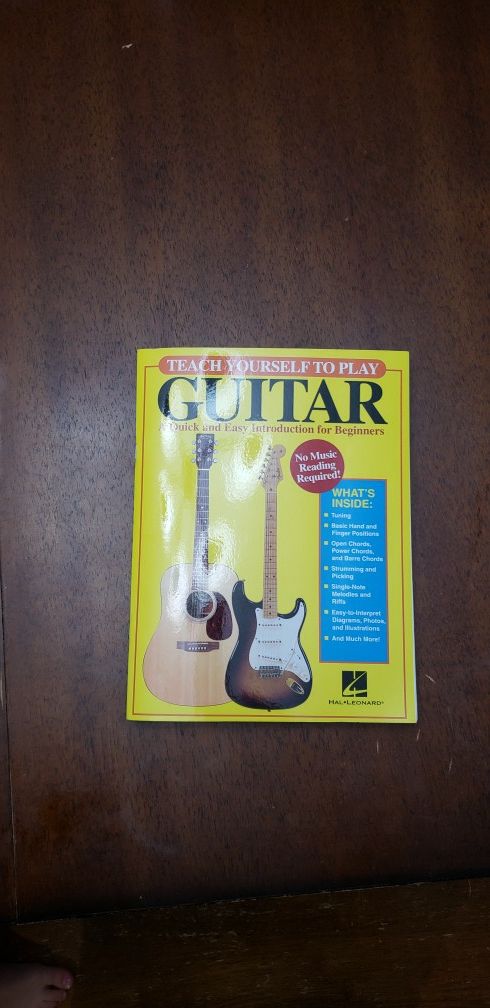 Teach Yourself To Play GUITAR book HAL Leonard 