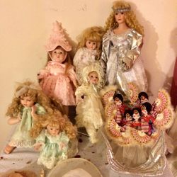 Vintage Porcelain Dolls - $30-$50 Each Obo