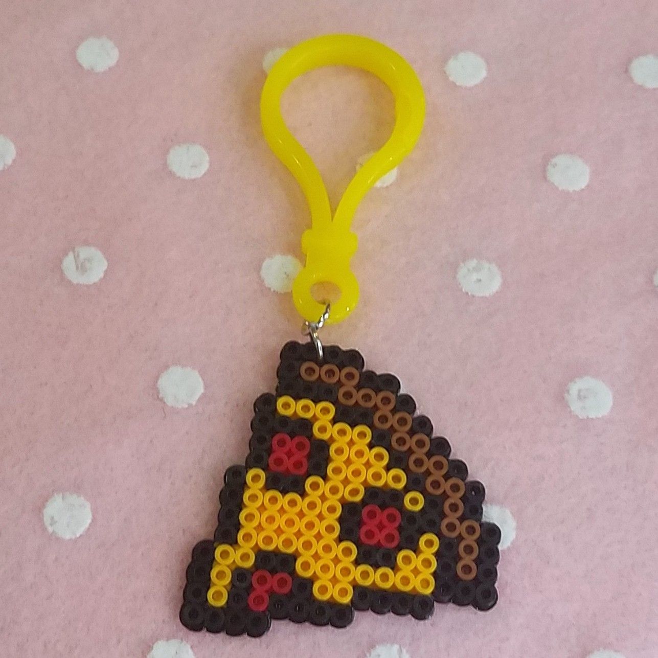 Pizza keychain