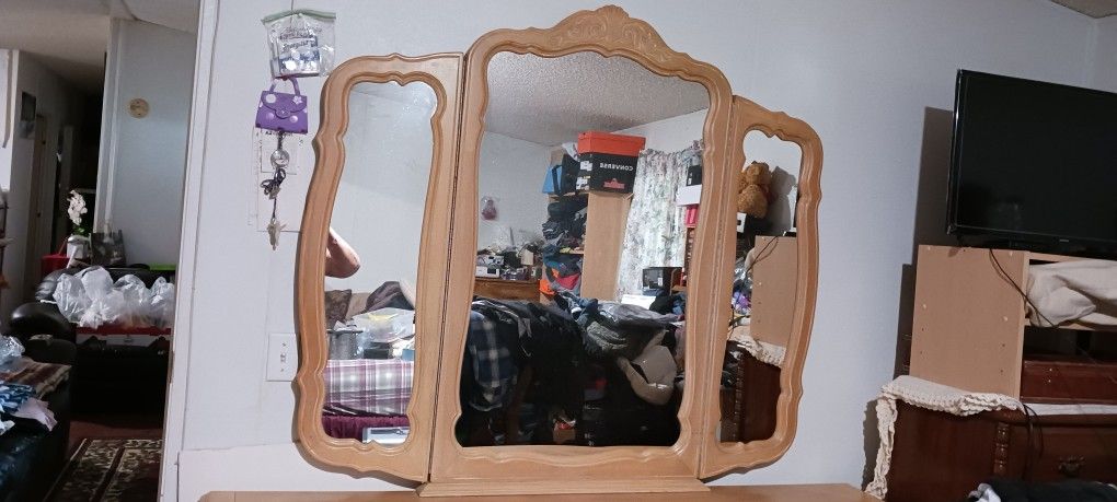Dresser and Mirror