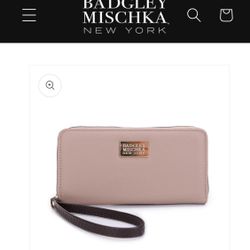 BADGLEY MISCHKA NEW YORK ARDENNE WRISTLET WALLET