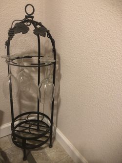 ~ Wrought Iron Wine Stand/Holder/Hanging