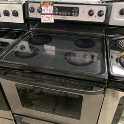 Stainless Steel Electric Range Starting $225 And Up In Excellent Condition W/ 4 Months Warranty
